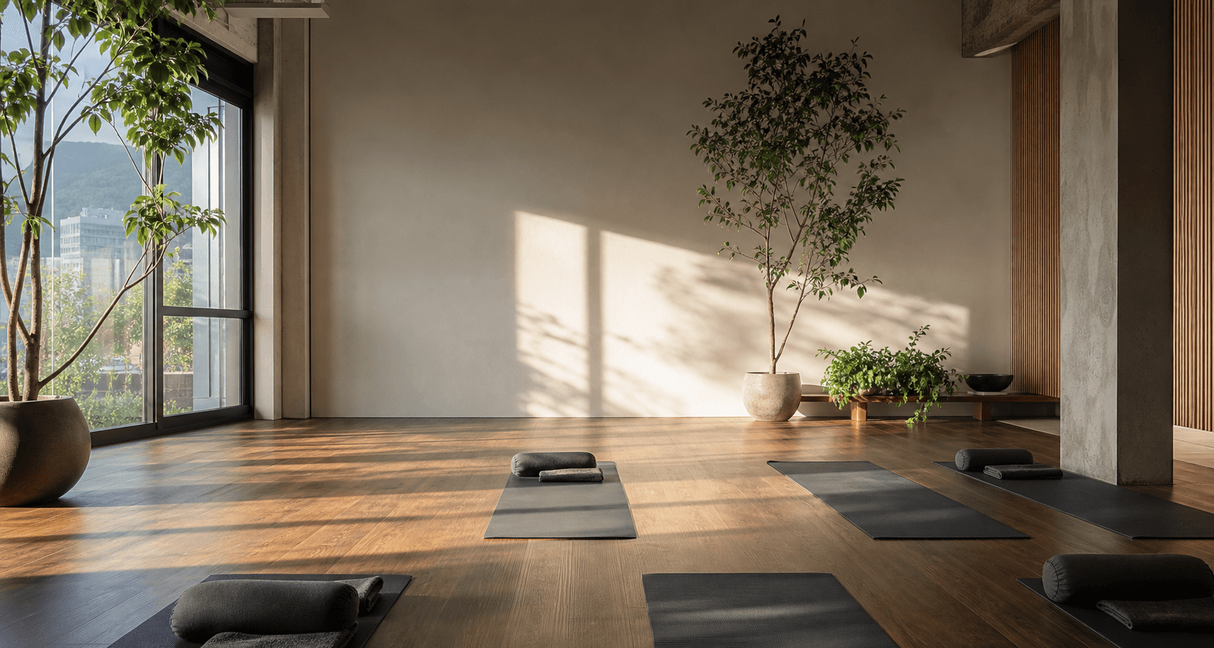 Traditional Ashtanga Yoga practice room in Seoul